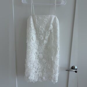 Zimmermann Raie 3D Floral Appliqué Mini Dress - NWT - Size 0 / US 4